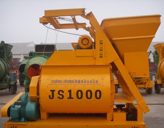 JS1000 compulsory concrete mixer
